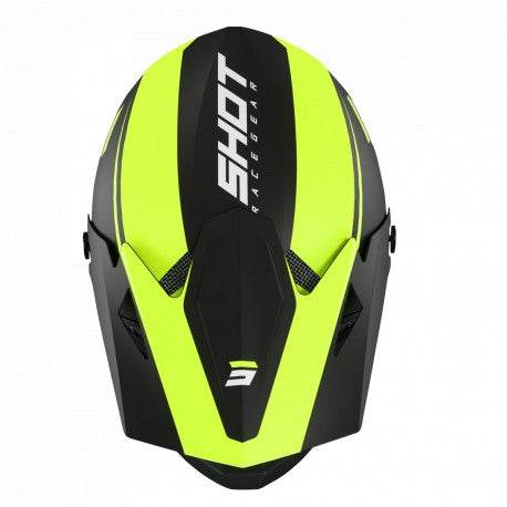 Shot Rogue United Helmet Black Neon Yellow Matt