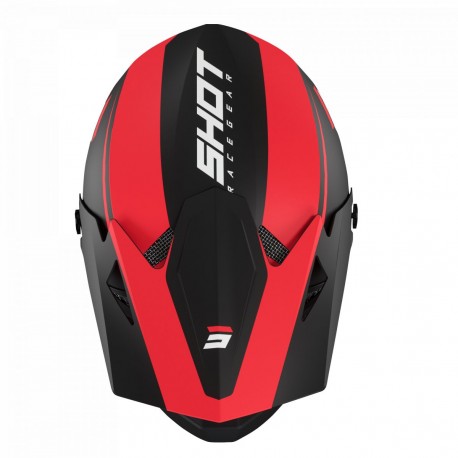 Shot Rogue United Helmet Black Red Matt
