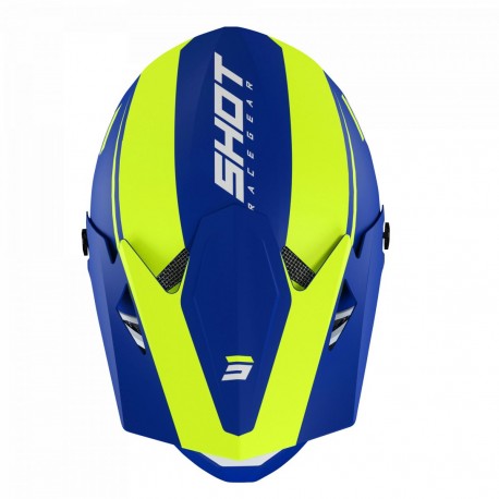 Shot Rogue United Helmet Blue Neon Yellow Matt