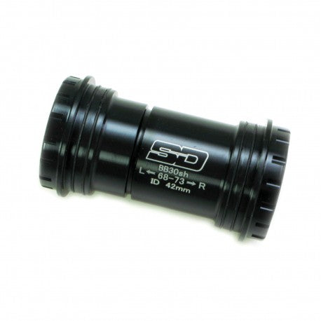 SD Bottom Bracket BB30 conversion to 24mm spindle V2 Black - PRESS FIT