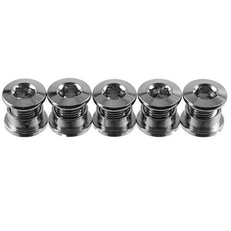 SD Chainring Bolts 5 set cr-mo Chrome