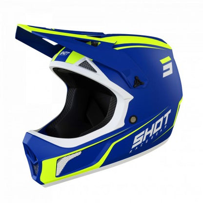 Shot Rogue United Helmet Blue Neon Yellow Matt